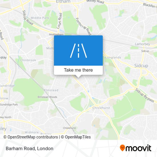 Barham Road map