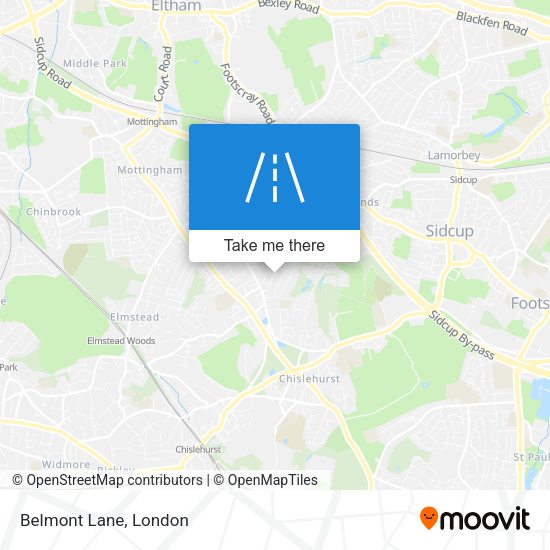 Belmont Lane map