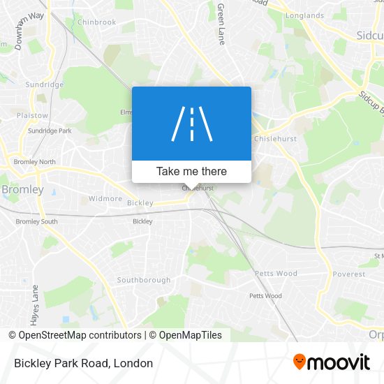 Bickley Park Road map