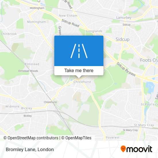 Bromley Lane map