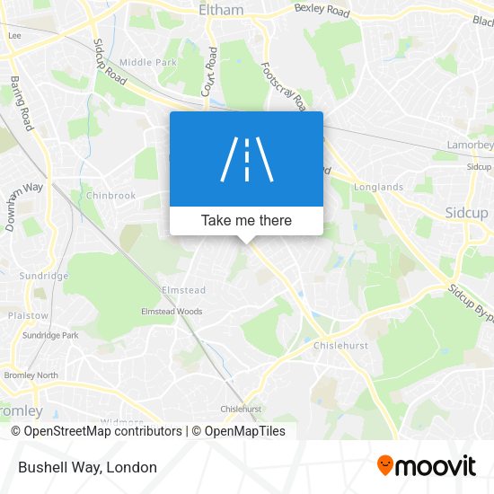 Bushell Way map