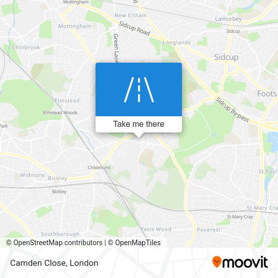 Camden Close map