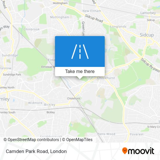 Camden Park Road map