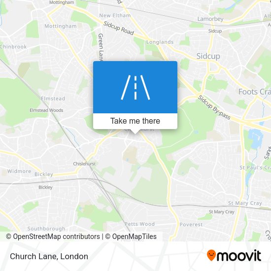 Church Lane map
