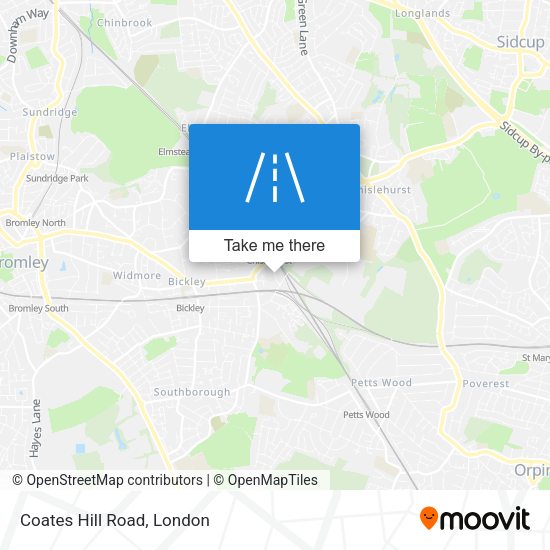 Coates Hill Road map