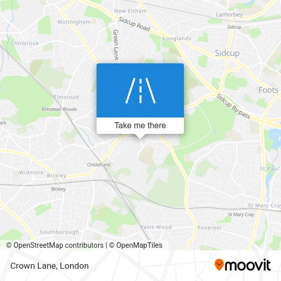 Crown Lane map