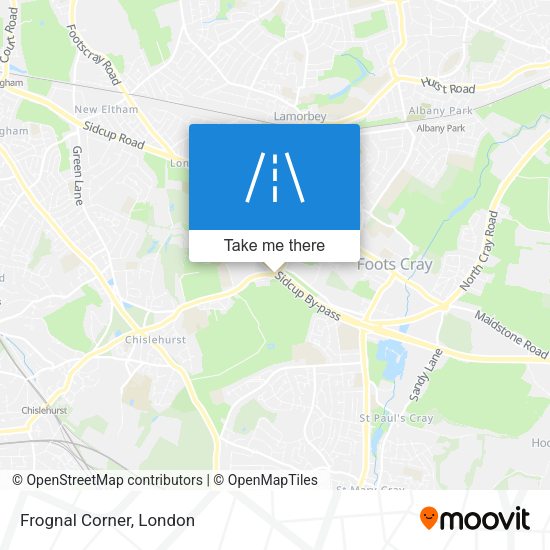 Frognal Corner map