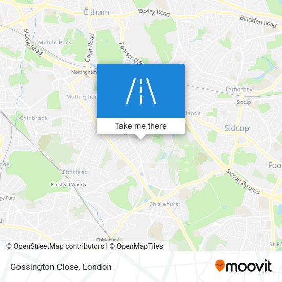 Gossington Close map