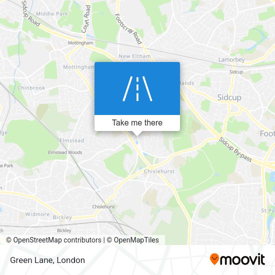 Green Lane map