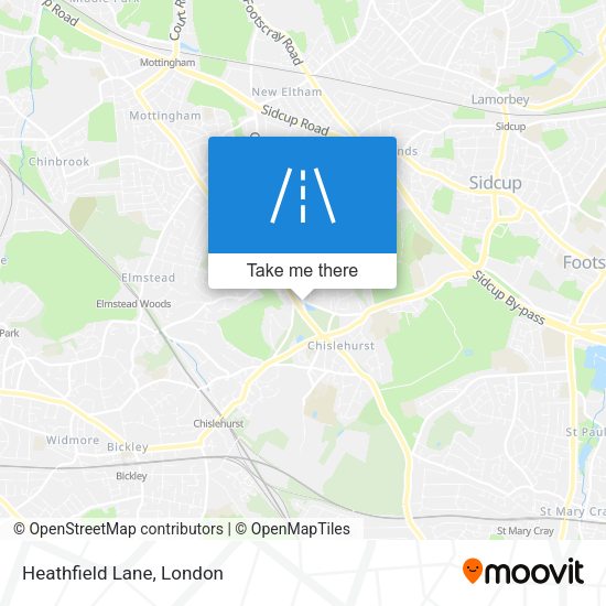 Heathfield Lane map