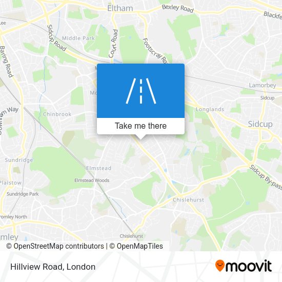 Hillview Road map