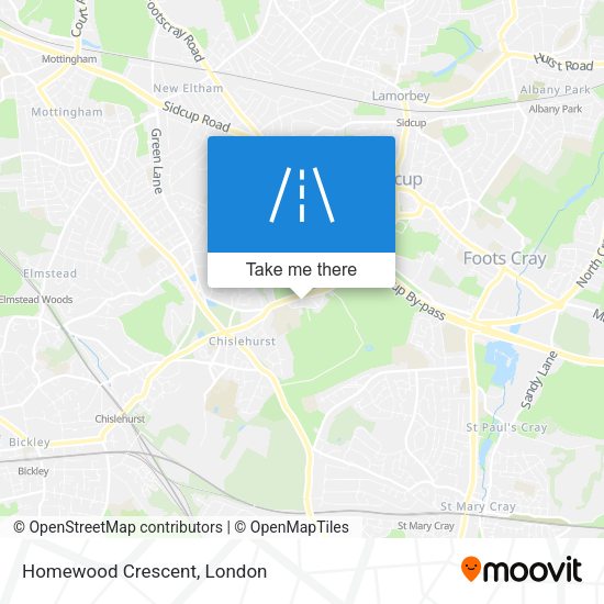 Homewood Crescent map
