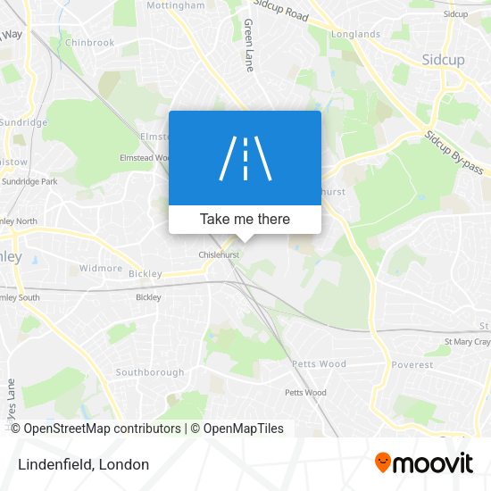 Lindenfield map