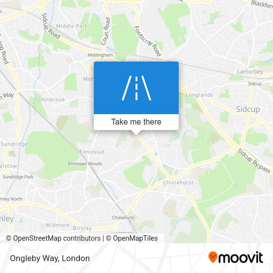 Ongleby Way map