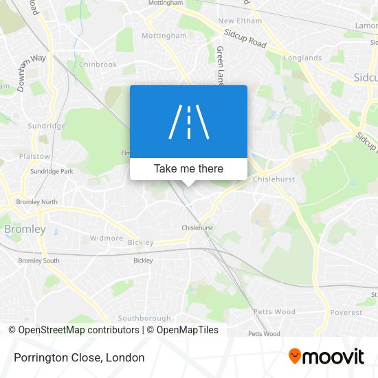 Porrington Close map