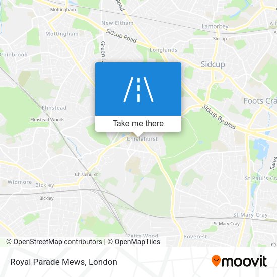 Royal Parade Mews map
