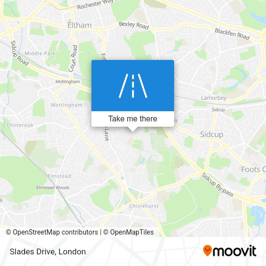 Slades Drive map