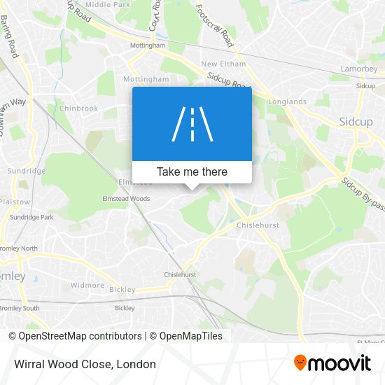 Wirral Wood Close map
