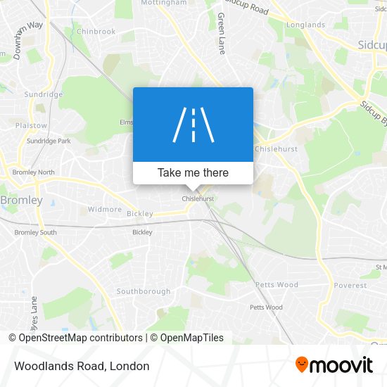 Woodlands Road map
