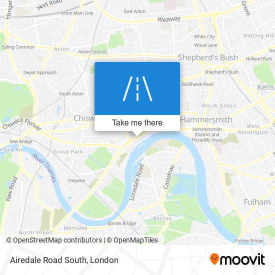 Airedale Road South map