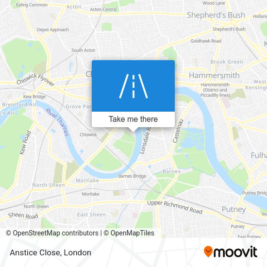 Anstice Close map
