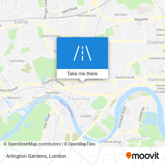 Arlington Gardens map