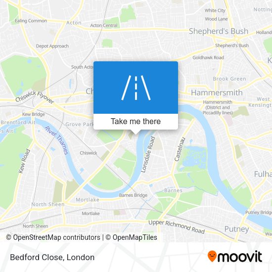 Bedford Close map