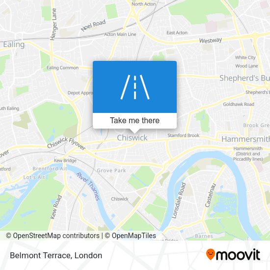Belmont Terrace map