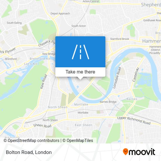 Bolton Road map