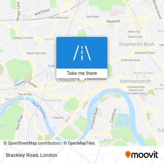 Brackley Road map