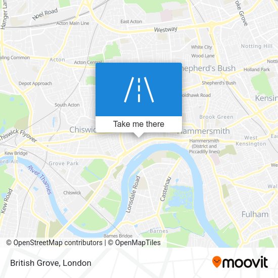British Grove map