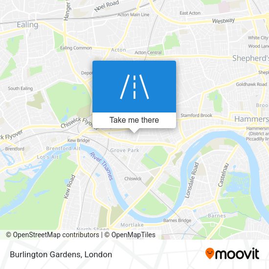 Burlington Gardens map