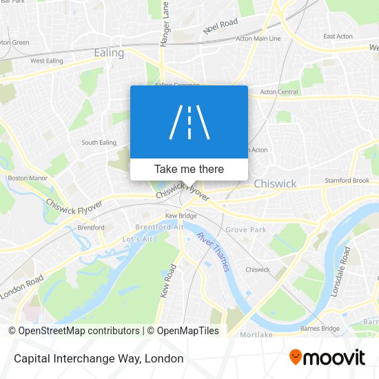 Capital Interchange Way map