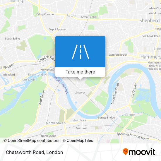 Chatsworth Road map