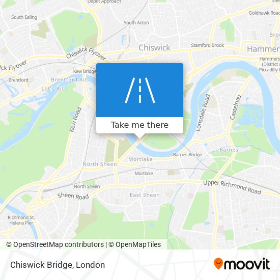 Chiswick Bridge map