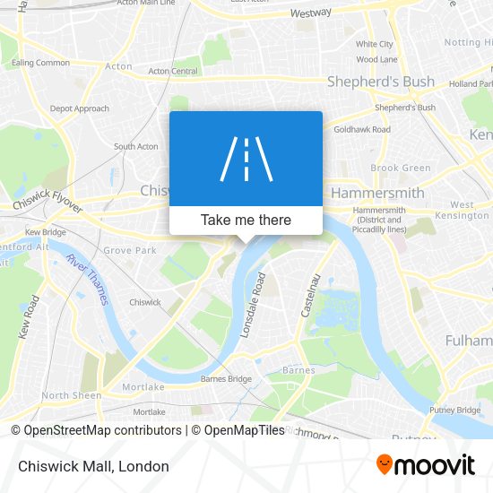 Chiswick Mall map