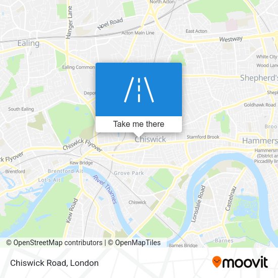 Chiswick Road map