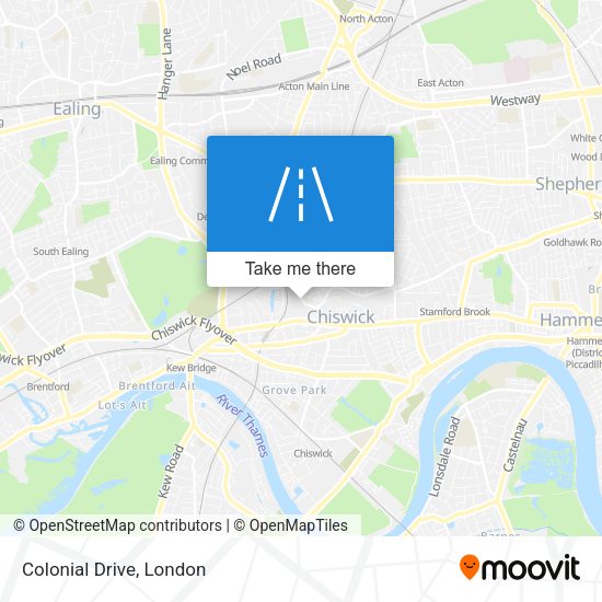 Colonial Drive map