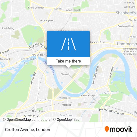Crofton Avenue map
