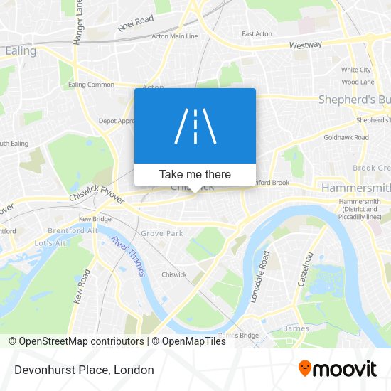 Devonhurst Place map