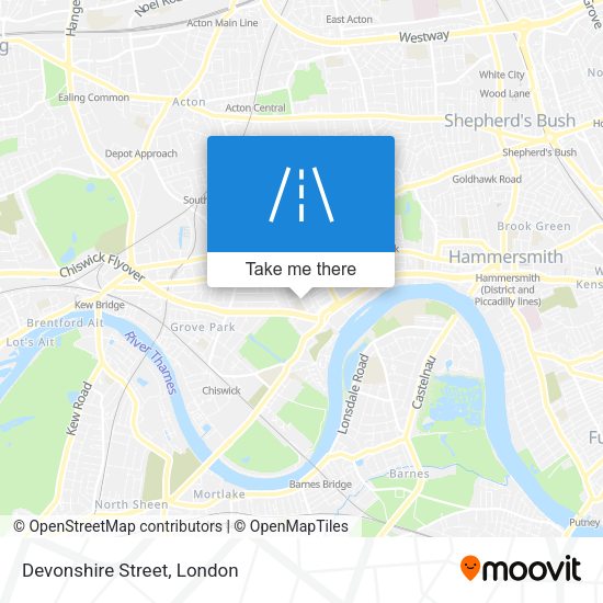 Devonshire Street map