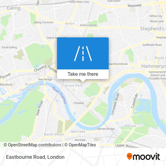 Eastbourne Road map