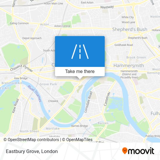 Eastbury Grove map
