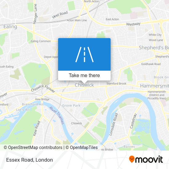 Essex Road map