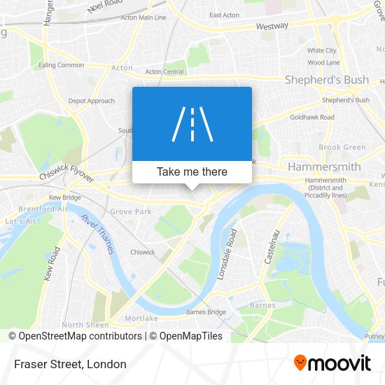 Fraser Street map