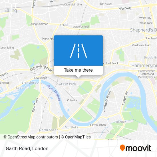 Garth Road map