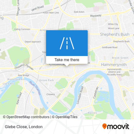 Glebe Close map
