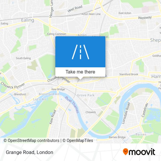 Grange Road map