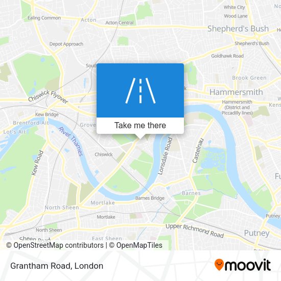 Grantham Road map