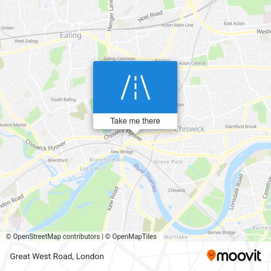 Great West Road map